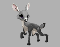 SILVY ULTRAVIOLET FEMALE (NO ANTLERS) Fawn Log. Breedable! No food necessary! Make money!