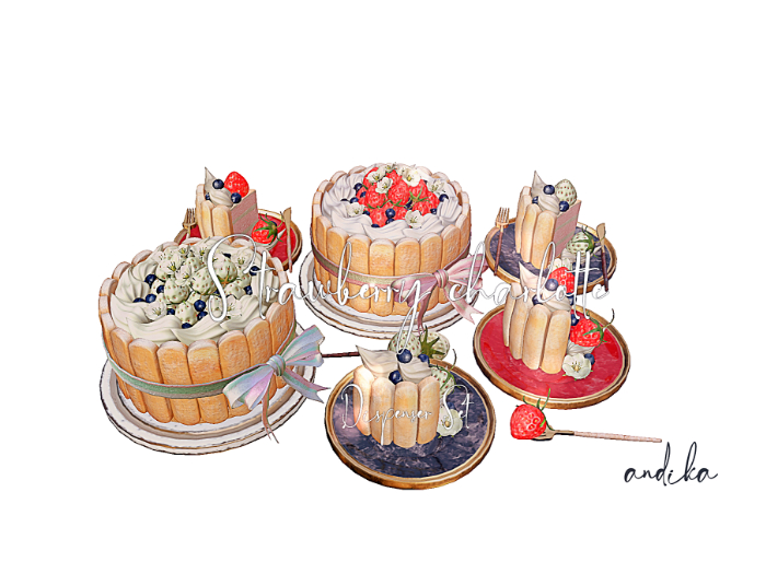 ADD/andika{strawberry charlotte}Dispenser Set