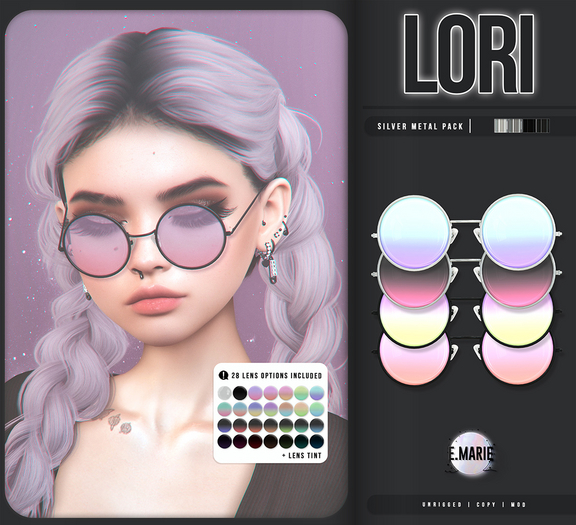 e.marie // lori glasses : silvers