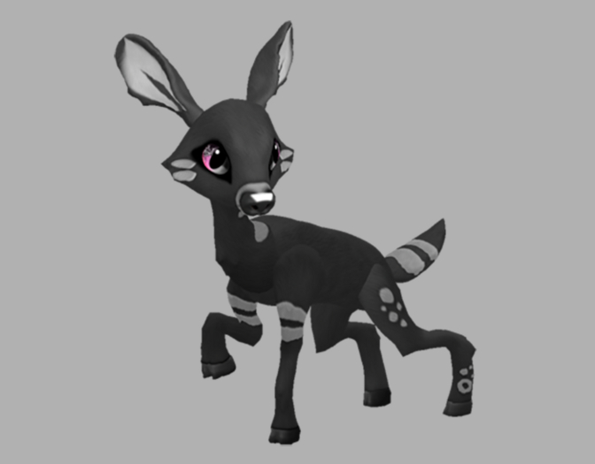 CHARKY BLUSHING FEMALE (NO ANTLERS) Fawn Log. Breedable! No food necessary! Make money!