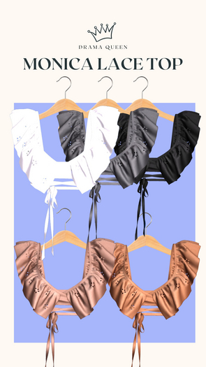DRAMA QUEEN Monica Lace Top Neutrals Pack (ADD)