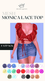 DRAMA QUEEN Monica Lace Top FatPack (ADD)