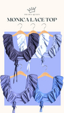 DRAMA QUEEN Monica Lace Top Blues Pack (ADD)