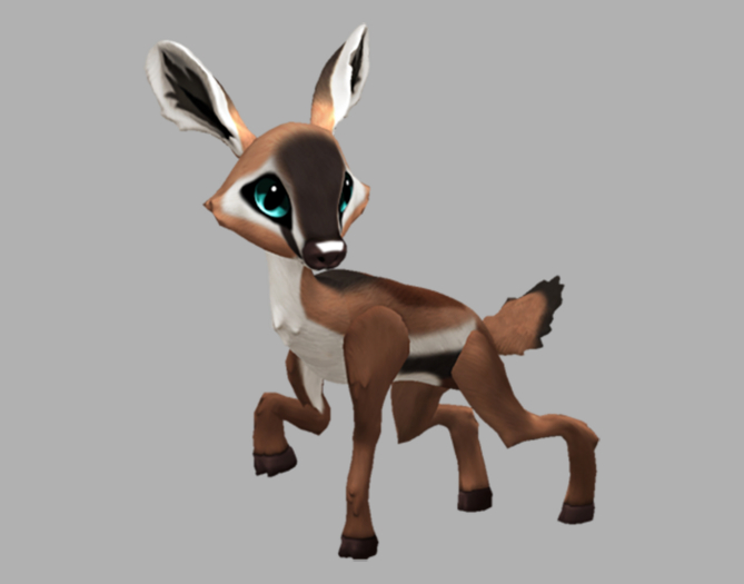 ANTY CYAN FEMALE (OVER UNDER DNA) Fawn Log. Breedable! No food necessary! Make money!