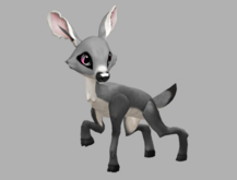 SILVY BLUSHING MALE NO ANTLERS FAWN LOG. BREEDABLE! NO FOOD NECESSARY! MAKE MONEY!