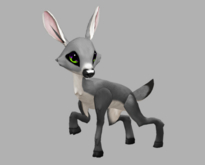 SILVY GHASTLY MALE NO ANTLERS FAWN LOG. BREEDABLE! NO FOOD NECESSARY! MAKE MONEY!