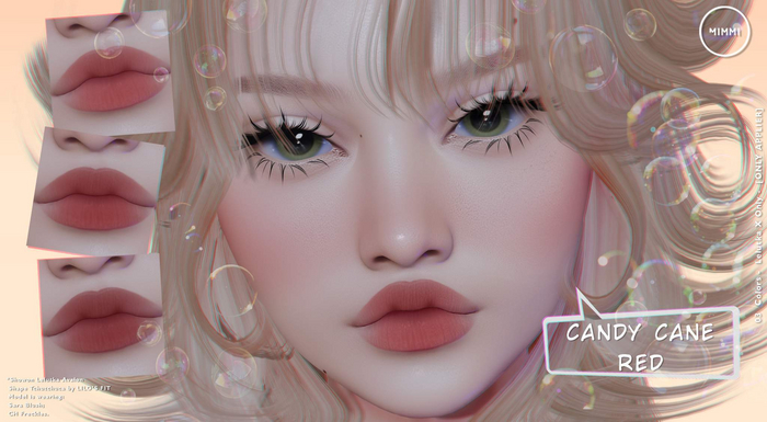 Mimmi Collection #Candy Cane Lipstick_ RED