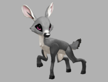 SILVY SPICED MALE NO ANTLERS FAWN LOG. BREEDABLE! NO FOOD NECESSARY! MAKE MONEY!