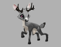SILVY BLUSHING MALE WHITE LIGHTS FAWN LOG. BREEDABLE! NO FOOD NECESSARY! MAKE MONEY!