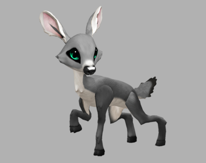 SILVY CYSPARK FEMALE (NO ANTLERS) FAWN LOG. BREEDABLE! NO FOOD NECESSARY! MAKE MONEY!