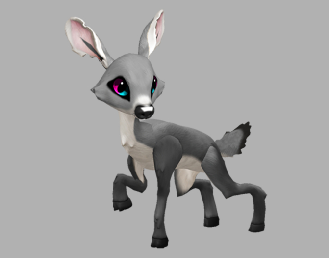 SILVY GENSA FEMALE (NO ANTLERS) FAWN LOG. BREEDABLE! NO FOOD NECESSARY! MAKE MONEY!