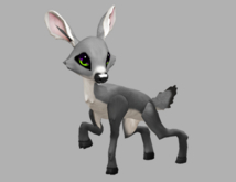 SILVY GHASTLY FEMALE (NO ANTLERS) FAWN LOG. BREEDABLE! NO FOOD NECESSARY! MAKE MONEY!