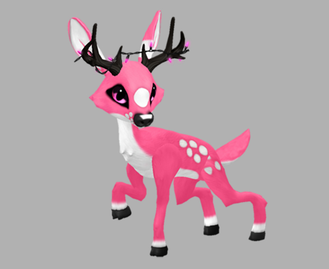 PASSION BUBBLEGUM MALE PINK LIGHTS FAWN LOG. BREEDABLE! NO FOOD NECESSARY! MAKE MONEY!
