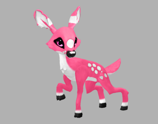PASSION BUBBLEGUM FEMALE (PINK LIGHTS DNA) FAWN LOG. BREEDABLE! NO FOOD NECESSARY! MAKE MONEY!