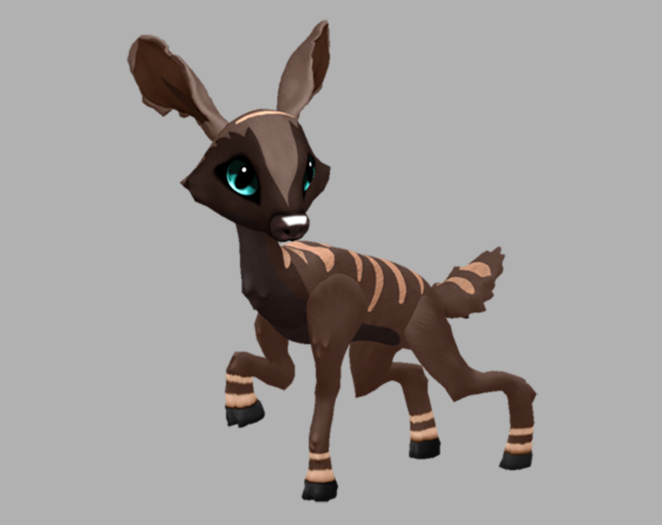CHOCOSABER CYAN MALE NO ANTLERS FAWN LOG. BREEDABLE! NO FOOD NECESSARY! MAKE MONEY!