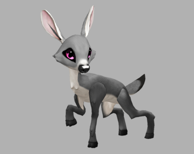 SILVY BUBBLEGUM MALE NO ANTLERS FAWN LOG. BREEDABLE! NO FOOD NECESSARY! MAKE MONEY!