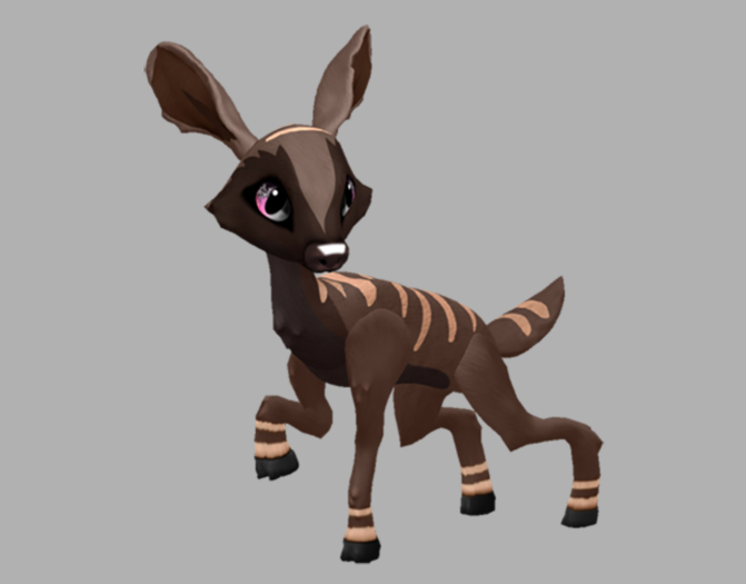 CHOCOSABER BLUSHING FEMALE (NO ANTLERS) FAWN LOG. BREEDABLE! NO FOOD NECESSARY! MAKE MONEY!