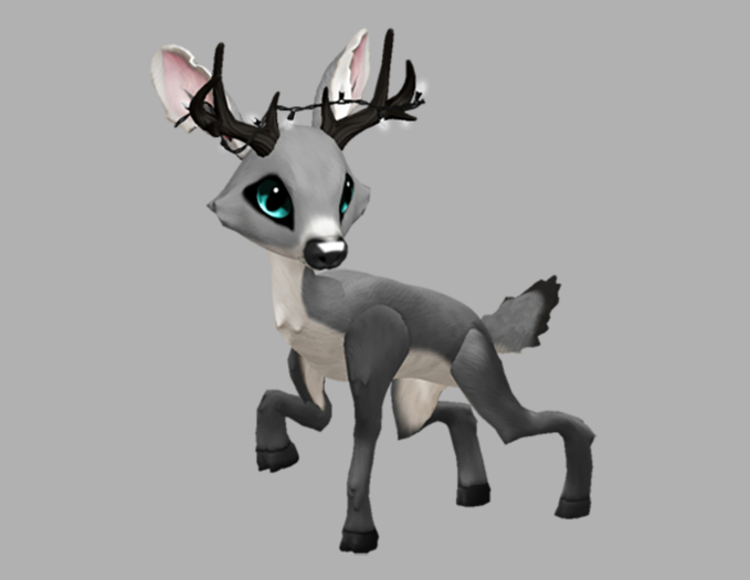 SILVY CYAN MALE WHITE LIGHTS FAWN LOG. BREEDABLE! NO FOOD NECESSARY! MAKE MONEY!
