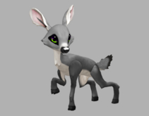 SILVY GHASTLY FEMALE PINK LIGHTS (DNA) FAWN LOG. BREEDABLE! NO FOOD NECESSARY! MAKE MONEY!