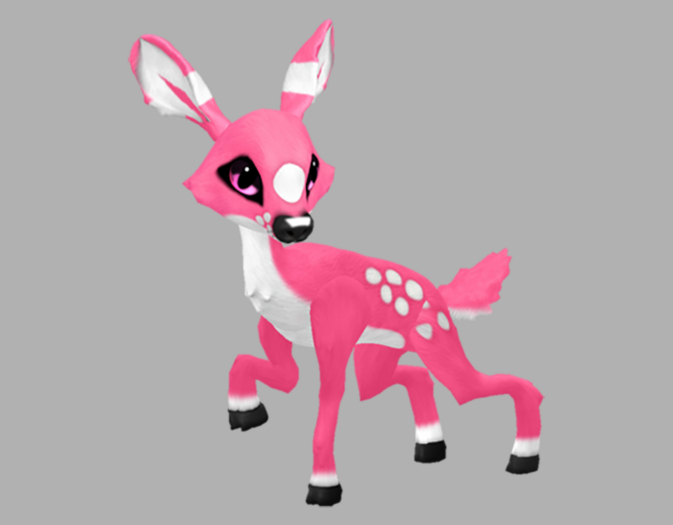 PASSION BUBBLEGUM MALE NO ANTLERS FAWN LOG. BREEDABLE! NO FOOD NECESSARY! MAKE MONEY!
