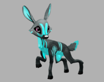 INSIGNIS BLUSHING MALE NO ANTLERS FAWN LOG. BREEDABLE! NO FOOD NECESSARY! MAKE MONEY!