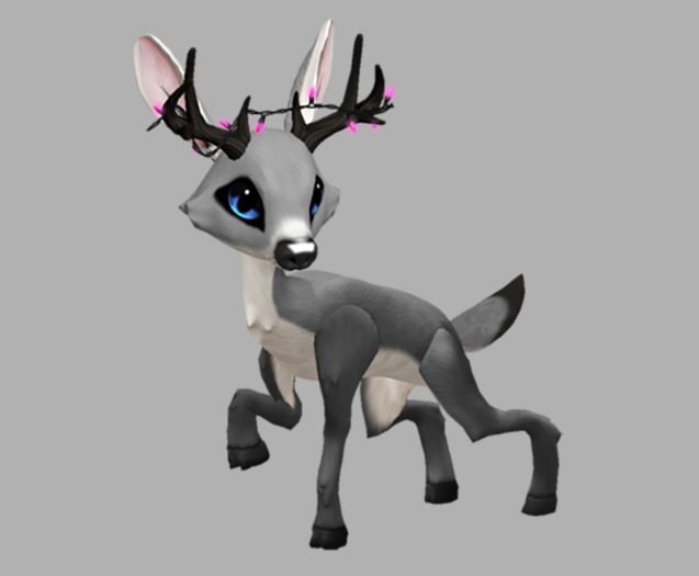 SILVY SKY MALE PINK LIGHTS FAWN LOG. BREEDABLE! NO FOOD NECESSARY! MAKE MONEY!