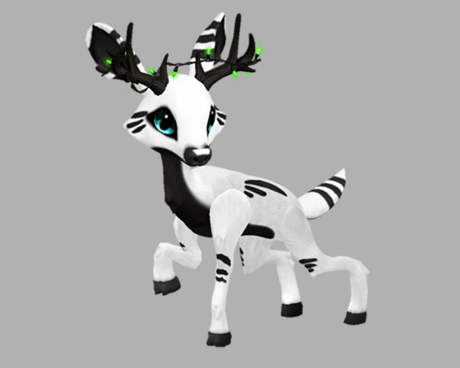 INKY CYAN MALE GREEN LIGHTS FAWN LOG. BREEDABLE! NO FOOD NECESSARY! MAKE MONEY!