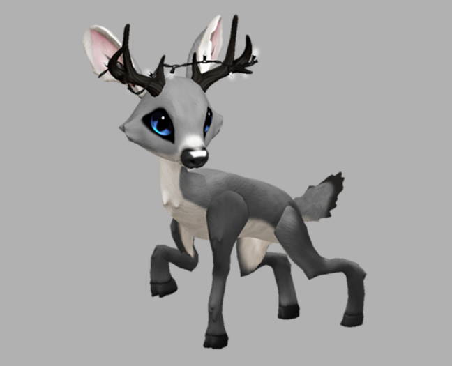 SILVY SKY MALE WHITE LIGHTS FAWN LOG. BREEDABLE! NO FOOD NECESSARY! MAKE MONEY!