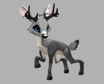 SILVY SKY MALE WHITE LIGHTS FAWN LOG. BREEDABLE! NO FOOD NECESSARY! MAKE MONEY!