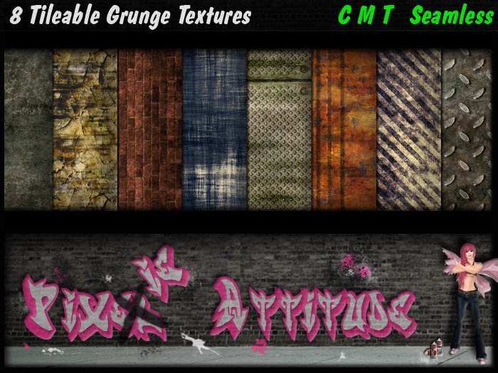 8 Tileable Grunge Textures