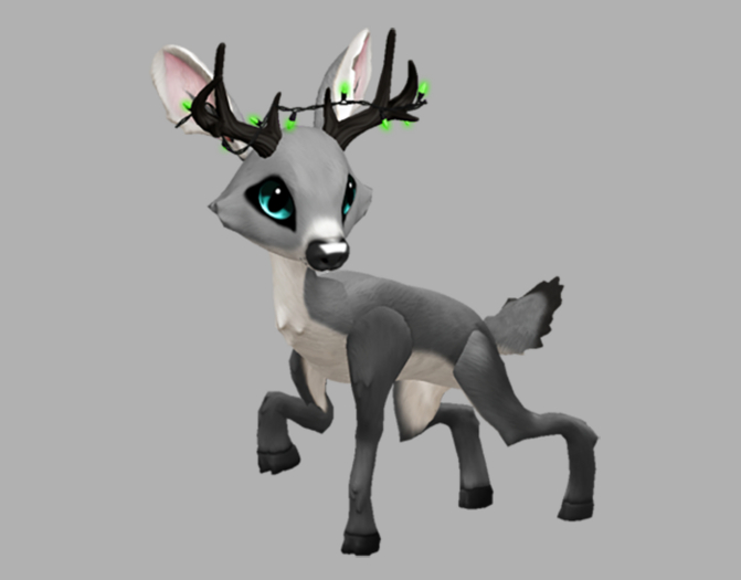 SILVY CYAN MALE GREEN LIGHTS FAWN LOG. BREEDABLE! NO FOOD NECESSARY! MAKE MONEY!