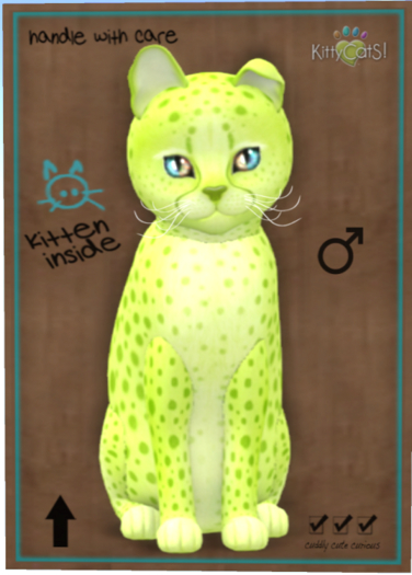 KittyCatS Box - Cheetah! - Lime No. 2
