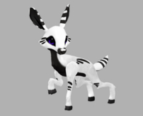 INKY INDIGO FEMALE NO ANTLERS FAWN LOG. BREEDABLE! NO FOOD NECESSARY! MAKE MONEY!