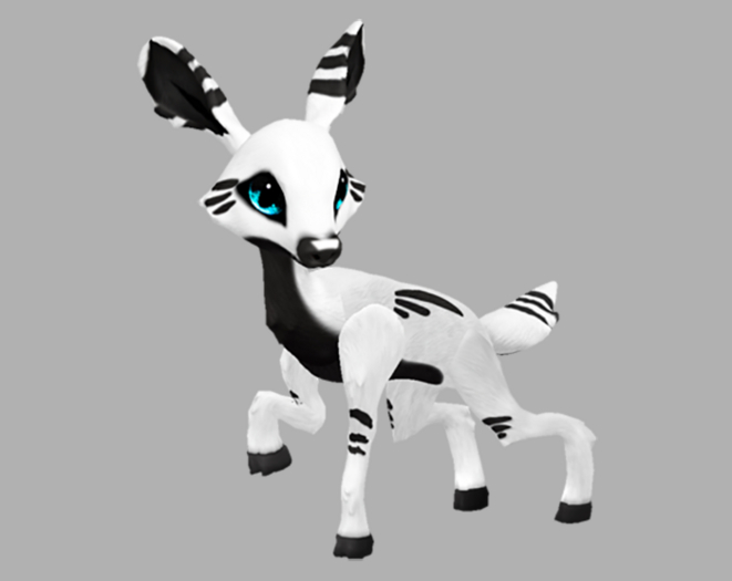 INKY BLUESPECK FEMALE NO ANTLERS FAWN LOG. BREEDABLE! NO FOOD NECESSARY! MAKE MONEY!