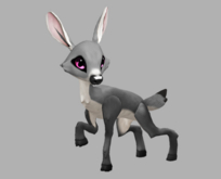 SILVY BUBBLEGUM FEMALE NO ANTLERS FAWN LOG. BREEDABLE! NO FOOD NECESSARY! MAKE MONEY!