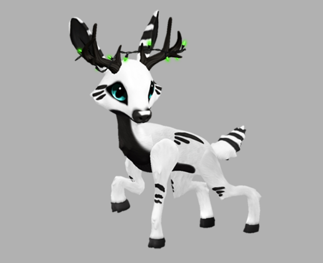 INKY CYAN MALE GREEN LIGHTS FAWN LOG. BREEDABLE! NO FOOD NECESSARY! MAKE MONEY!