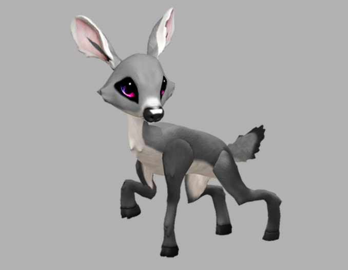 SILVY PSYLON MALE NO ANTLERS FAWN LOG. BREEDABLE! NO FOOD NECESSARY! MAKE MONEY!