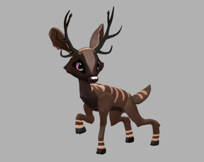 CHOCOSABER BLUSHING MALE ELK FAWN LOG. BREEDABLE! NO FOOD NECESSARY! MAKE MONEY!