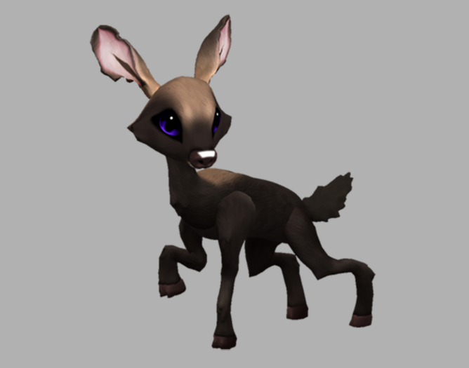 MOUSSE INDIGO FEMALE ANTELOPE (DNA) FAWN LOG. BREEDABLE! NO FOOD NECESSARY! MAKE MONEY!