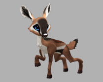 ANTY SKY MALE NO ANTLERS FAWN LOG. BREEDABLE! NO FOOD NECESSARY! MAKE MONEY!