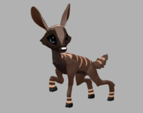 CHOCOSABER SLATE MALE NO ANTLERS FAWN LOG. BREEDABLE! NO FOOD NECESSARY! MAKE MONEY!