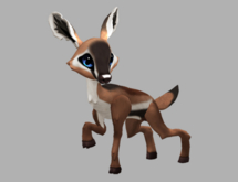 ANTY SKY MALE NO ANTLERS FAWN LOG. BREEDABLE! NO FOOD NECESSARY! MAKE MONEY!