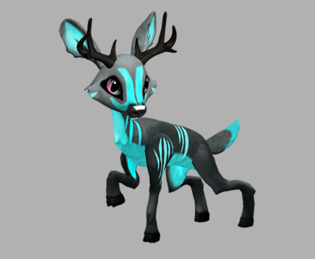 INSIGNIS BLUSHING MALE DEER FAWN LOG. BREEDABLE! NO FOOD NECESSARY! MAKE MONEY!