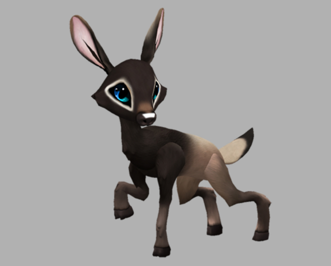 ELKY TEARDROP FEMALE (BLUE LIGHTS DNA) FAWN LOG. BREEDABLE! NO FOOD NECESSARY! MAKE MONEY!