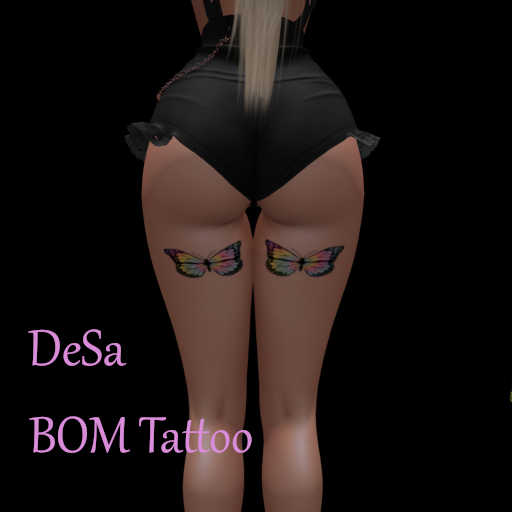 DeSa -Butterfly Rainbow- BOM Tattoo (Add)