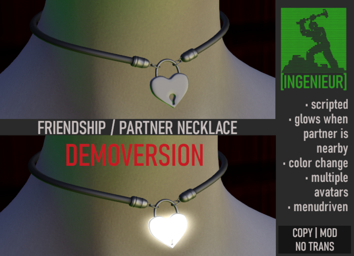 [INGENIEUR] DEMO interactive Friendship/Partner Necklace M1