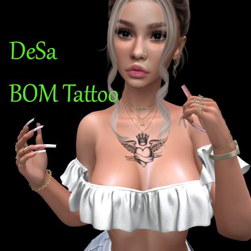 DeSa -Crow Heart- BOM Tattoo (Add)