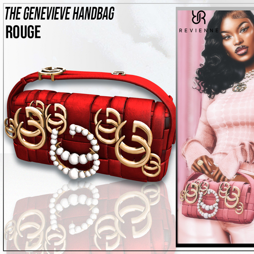 Revienne: The Genevieve Handbag [ROUGE]