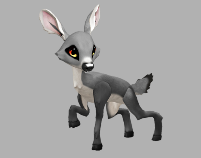 SILVY KINDLE FEMALE (ANTELOPE DNA) FAWN LOG. BREEDABLE! NO FOOD NECESSARY! MAKE MONEY!