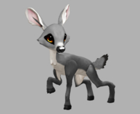 SILVY PYRO FEMALE (REINDEER DNA) FAWN LOG. BREEDABLE! NO FOOD NECESSARY! MAKE MONEY!